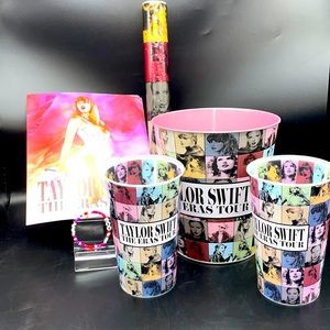 Taylor Swift Eras Tour Pink tin 6 PC theater merch bundle